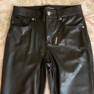 EXPRESS Black Faux Leather Pants